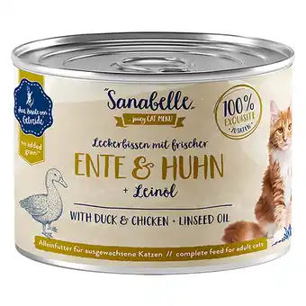 Zooplus Voordeelpakket Sanabelle All Meat 24 x 195 g Kattenvoer - Eend & Kip aanbieding