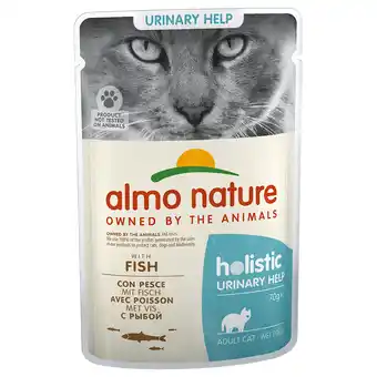 Zooplus 24x70g Urinary Help Vis Almo Nature Holistic Kattenvoer aanbieding