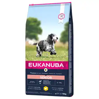 Zooplus 2x15kg Senior Medium Breed Kip Eukanuba Hondenvoer aanbieding