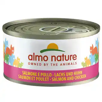 Zooplus 6x70g Zalm/Kip Almo Nature Kattenvoer aanbieding