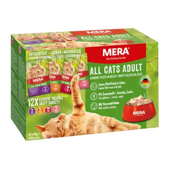 Zooplus 24x85g MERA Cats Adult Mix (4 Soorten) Kattenvoer nat aanbieding