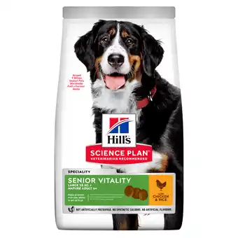 Zooplus 14kg Senior Vitality Large Breed met Kip Hill's Science Plan Hondenvoer aanbieding