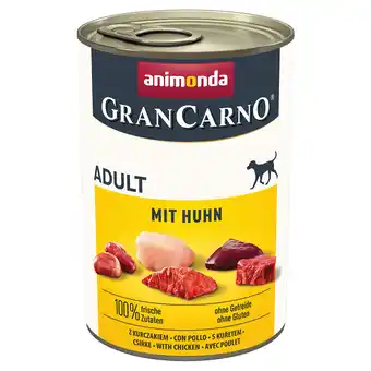 Zooplus Voordeelverpakking: 24x400g Animonda GranCarno Original Kip hondenvoer nat aanbieding