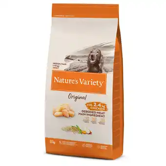 Zooplus Nature's Variety Original Medium Adult Kip Hondenvoer - Dubbelpak 2 x 12 kg aanbieding