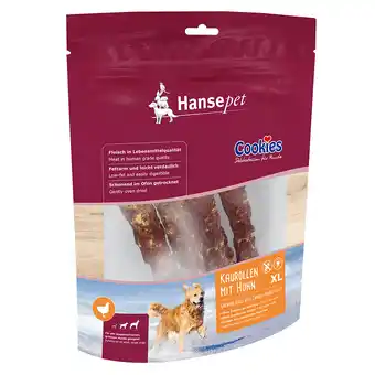 Zooplus 2x450g Hansepet Kauwrollen met Kipfilet xl Hondensnacks aanbieding