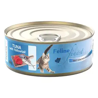 Zooplus 6x85g Feline Finest Tonijn met Stekelmakreel Nat Kattenvoer aanbieding