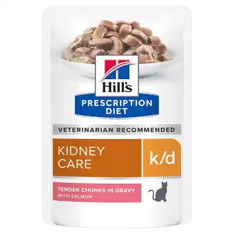 Zooplus 24x85g Feline K/D Maaltijdzakjes Renal Health Zalm Hill's Prescription Diet Kattenvoer aanbieding