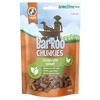 Zooplus Barkoo Chunkies Gevulde Sticks 100 g - Kip & Spinazie (6 x 100 g) aanbieding