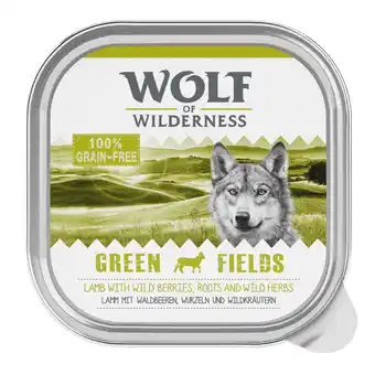 Zooplus 24x300g Adult Green Fields Lam Wolf of Wilderness Hondenvoer aanbieding