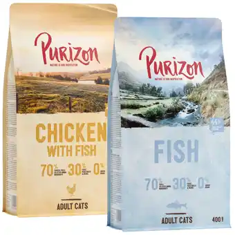 Zooplus 2x400g Adult Kip met Vis & Vis Purizon Kattenvoer aanbieding