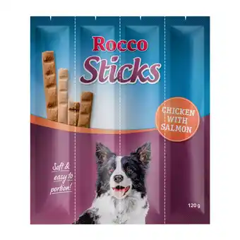 Zooplus 3x120g Sticks Kip met Zalm Rocco Hondensnacks aanbieding