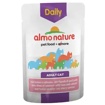 Zooplus Voordeelpakket Almo Nature Daily Menu Maaltijdzakjes 12 x 70 g - Mixpakket 3 (2 soorten) aanbieding