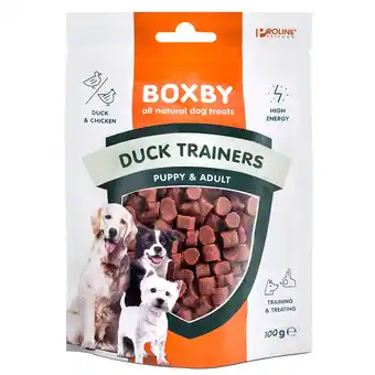 Zooplus 3x100g Boxby Duck Trainers Hondensnacks aanbieding