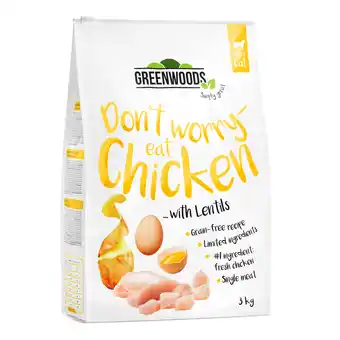 Zooplus 3x3kg Kip met Linzen, Aardappel en Ei Greenwoods Kattenvoer aanbieding