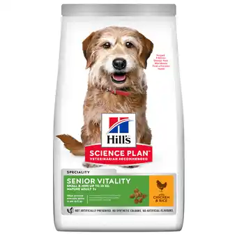 Zooplus 2x6kg Mature Adult 7+ Senior Vitality Small & Mini Kip Hill's Science Plan Hondenvoer aanbieding