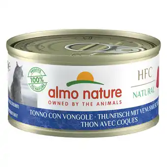 Zooplus 24x70g Tonijn met Mossel HFC Natural Almo Nature Kattenvoer aanbieding