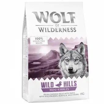 Zooplus 5x1 Wolf of Wilderness Mini Wild Hills Eend Hondenvoer droog aanbieding