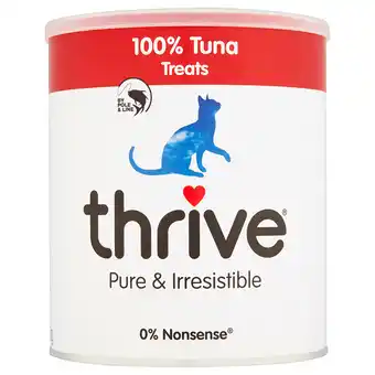 Zooplus 2x180g Gevriesdroogde Maxi Tube Tuna Thrive Kattensnacks aanbieding