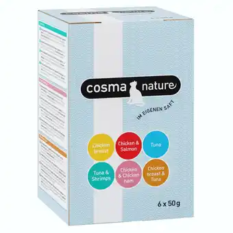 Zooplus 36x50g Nature Maaltijdzakjes Mix (6 soorten) Cosma Kattenvoer aanbieding