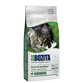 Zooplus 10kg Grainfree Active & Sterilised Lam Bozita Kattenvoer aanbieding