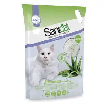 Zooplus 5L Aloe Vera Sanicat Diamonds Kattenbakvulling aanbieding