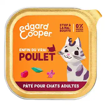 Zooplus 6x85g Edgard & Cooper Adult Graanvrije Kip Paté - Paté pour chat aanbieding