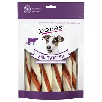 Zooplus Dokas Kauw-Twister - Runderhuid, eendenhart en eendenborstfilet 200 g aanbieding