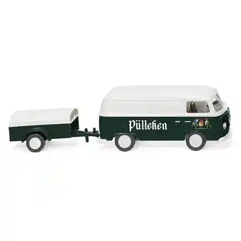 Conrad Wiking 0300 05 H0 Bus Volkswagen T2 bestelwagen met aanhanger „Pülleken” aanbieding