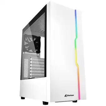 Conrad Sharkoon RGB Slider Midi-tower PC-behuizing Wit aanbieding