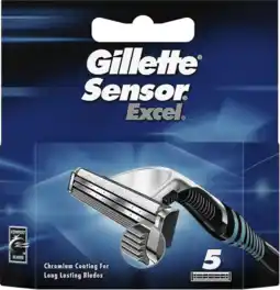 De Online Drogist Gillette Gillet Sensor Excel Scheermesjes 5ST aanbieding