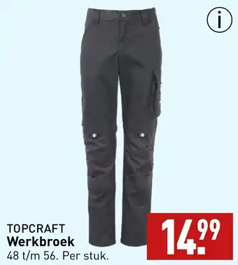 ALDI TOPCRAFT Werkbroek aanbieding