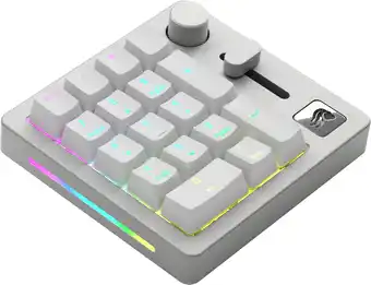 Amazon Glorious GMMK Wireless Numpad - Fox Switches, grau/weiß aanbieding