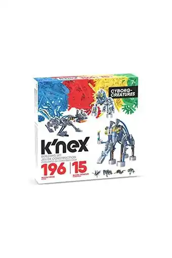 Amazon K'NEX, Cyborg Creatures Bouwset, Basic Fun, 12643, STEM-educatie speelset met 96 onderdelen / 15 modellen, educatief speelgoe aanbieding