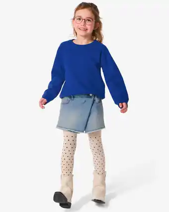 HEMA HEMA Kinder Broekrok Denim Lichtblauw (lichtblauw) aanbieding