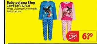 Kruidvat Baby pyjama ning aanbieding