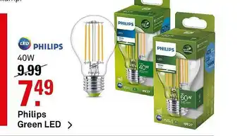 Karwei Philips Green LED aanbieding