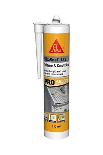 Amazon Sika - SikaSeal-189 dak- en regengoot, grijs, 2-in-1 butylkit voor voegen en reparaties van dakbedekkingen, kassen, serres, l aanbieding