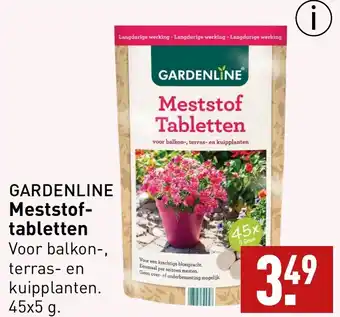 ALDI GARDENLINE Meststoftabletten aanbieding