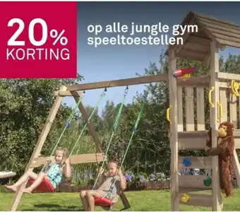 Karwei op alle jungle gym speeltoestellen aanbieding