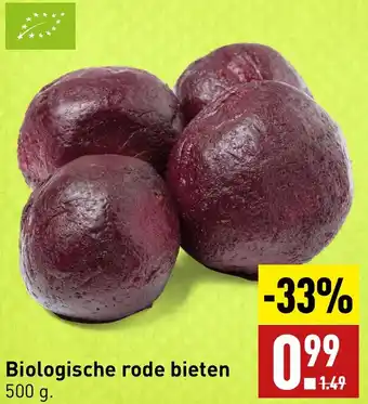 ALDI Biologische rode bieten 500g aanbieding