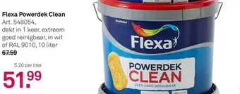Karwei Flexa Powerdek Clean 10 liter aanbieding
