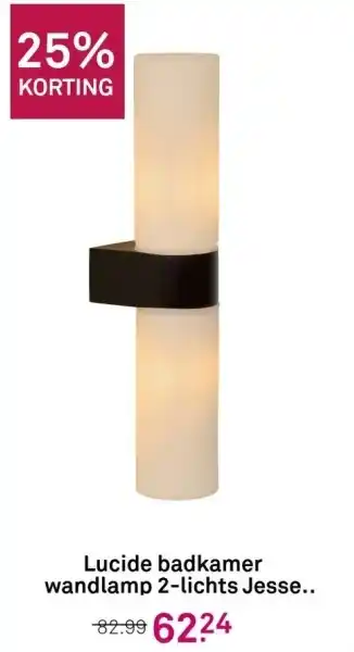 Karwei Lucide badkamer wandlamp 2-lichts Jesse.. aanbieding