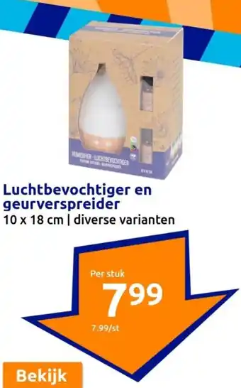 Action Luchtbevochtiger en geurverspreider aanbieding