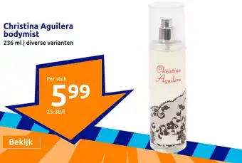 Action Christina Aguilera bodymist 236ml aanbieding