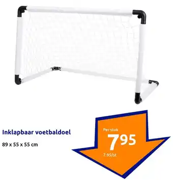 Action Inklapbaar voetbaldoel 89 x 55 x 55 cm aanbieding