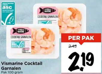 Vomar Voordeelmarkt Vismarine Cocktail Garnalen 100 gram aanbieding