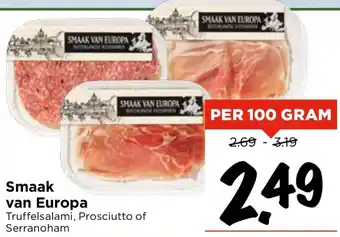 Vomar Voordeelmarkt Smaak van Europa 100g aanbieding