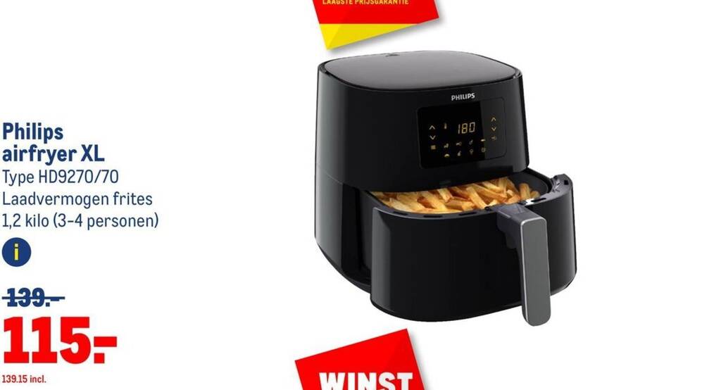 Philips airfryer XL aanbieding bij Makro