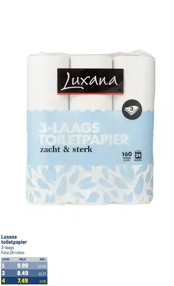 Makro Luxana toiletpapier aanbieding