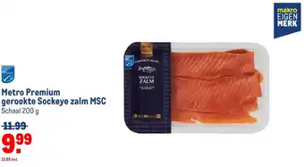 Makro Metro Premium gerookte Sockeye zalm MSC aanbieding